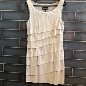 Connected silver layered fringe dress size 10